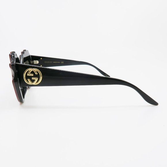Gucci GG0781S 001 52mm Orange/Black/Grey Cat Eye main image 5